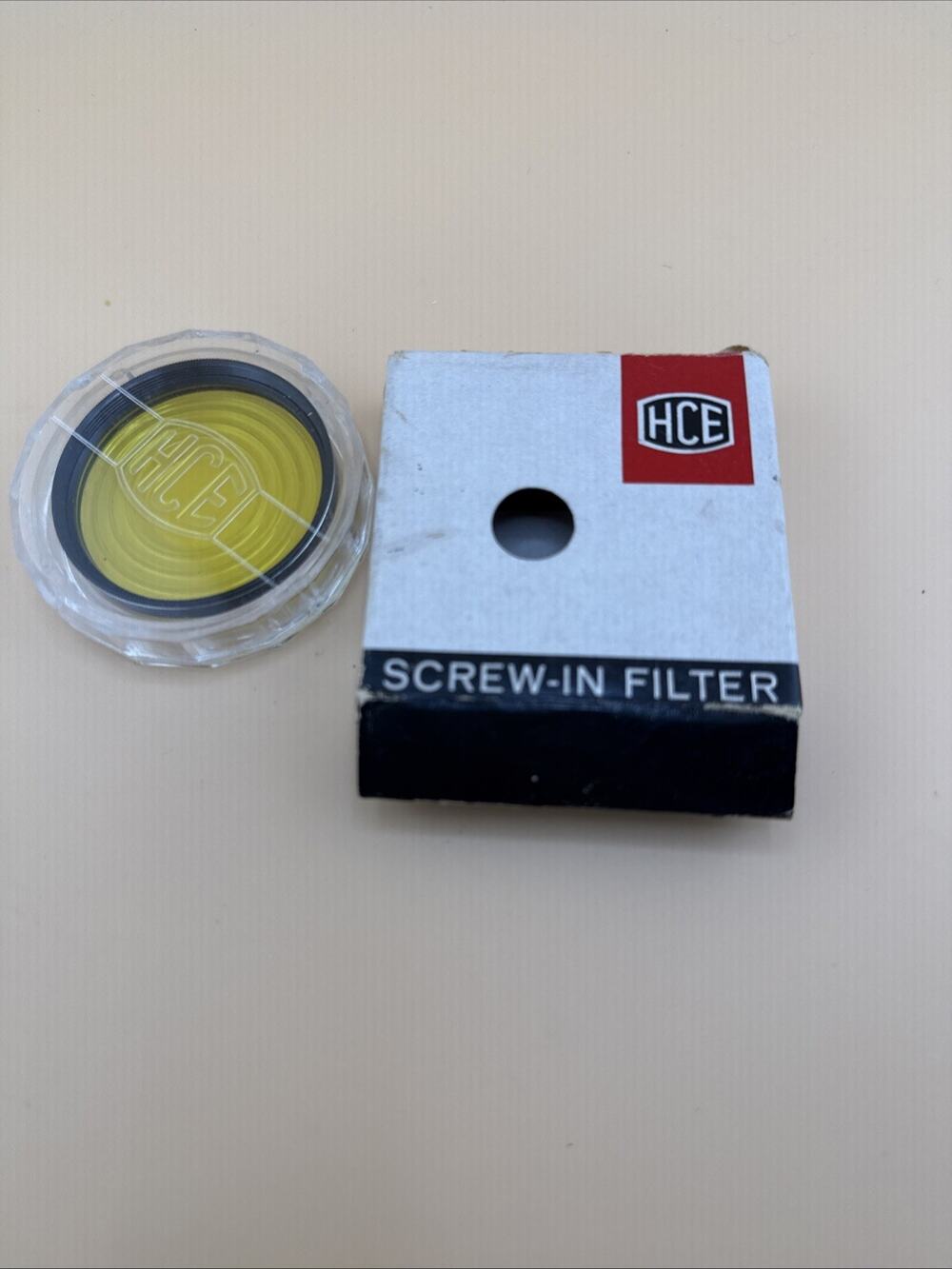 46mm YELLOW 2 Y48 SCREW in HCE OPTICAL GLASS FILTER by TIFFEN